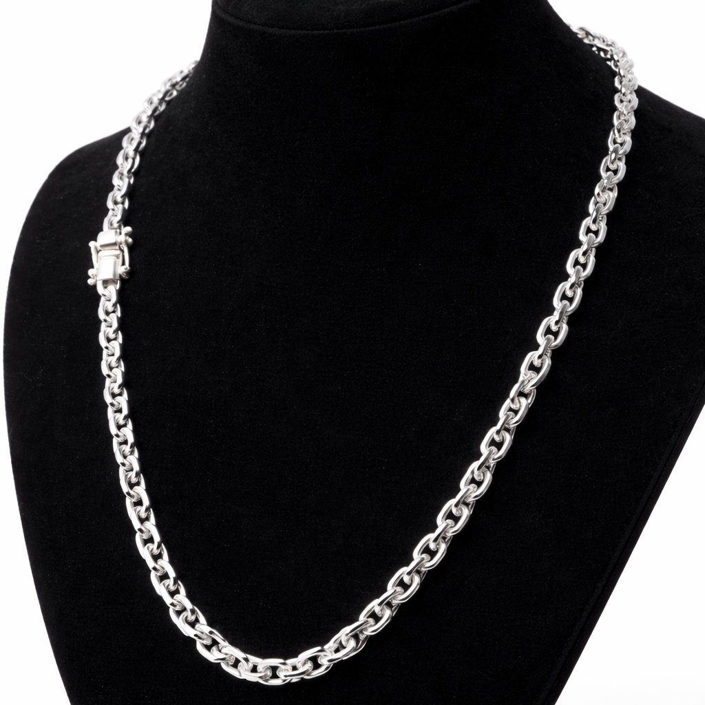 950 Silver Forcet Chain 6mm