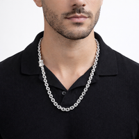 Thumbnail for 950 Silver Forcet Chain 6mm