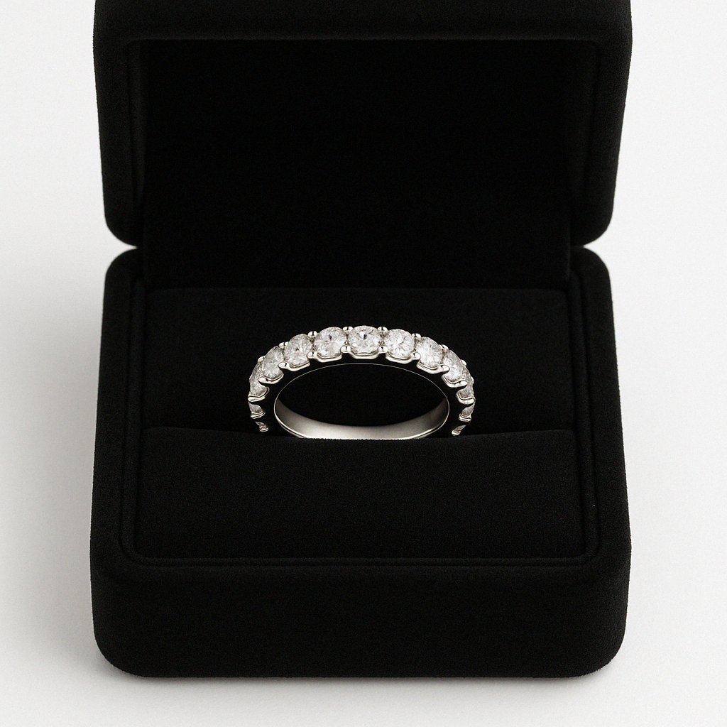 Tennis Iced 4mm 950 Sterling Silver