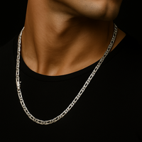 Thumbnail for 950 Sterling Silver Monaco Chain 3mm