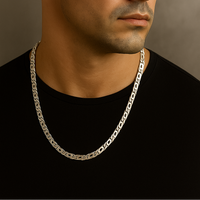 Thumbnail for 950 Sterling Silver Chain, Monaco Model, 5mm