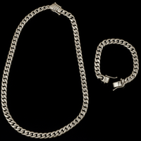 Thumbnail for Sea Bass Loin Chain and Bracelet Set 10mm 180gr