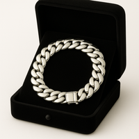 Thumbnail for Pulsera Eslabones Cubanos 11mm - Plata 950
