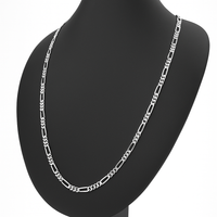 Thumbnail for Figaro model necklace 950 silver