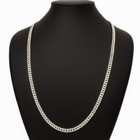 Thumbnail for 950 Sterling Silver Cuban Link Chain 4mm