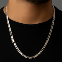 Thumbnail for 950 Sterling Silver Cuban Link Chain 4mm