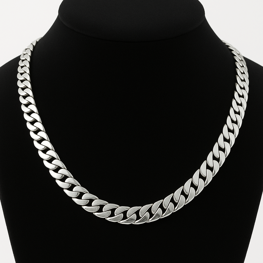 7mm Corvina Loin Necklace 55cm 950 Silver