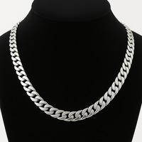 Thumbnail for 7mm Corvina Loin Necklace 55cm 950 Silver
