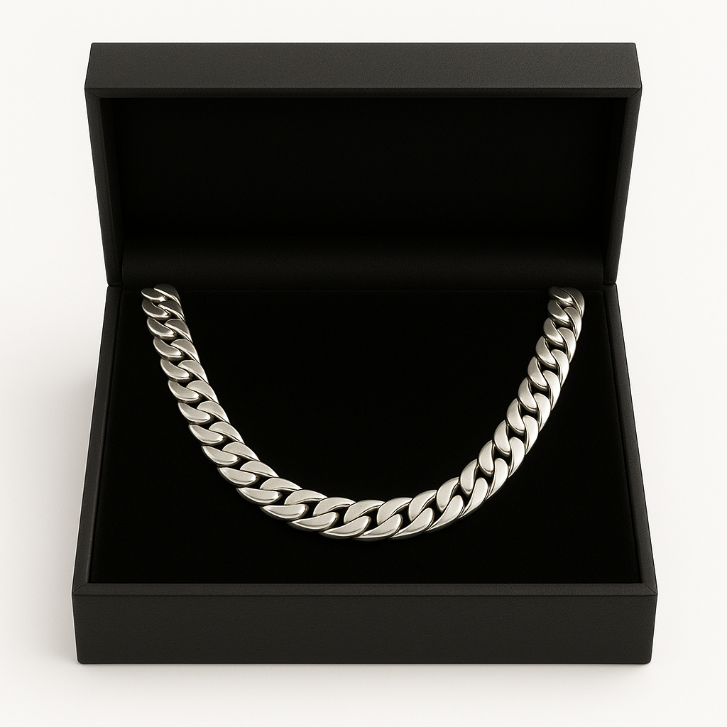 7mm Corvina Loin Necklace 55cm 950 Silver