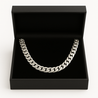 Thumbnail for 7mm Corvina Loin Necklace 55cm 950 Silver