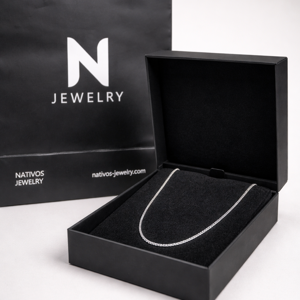 Cadena Microlomo de Plata 925 – Minimalismo Atemporal