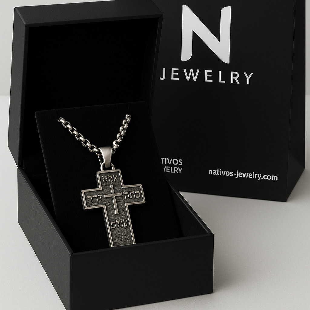 Cruz de Plata 950 – El Nombre Eterno en Hebreo