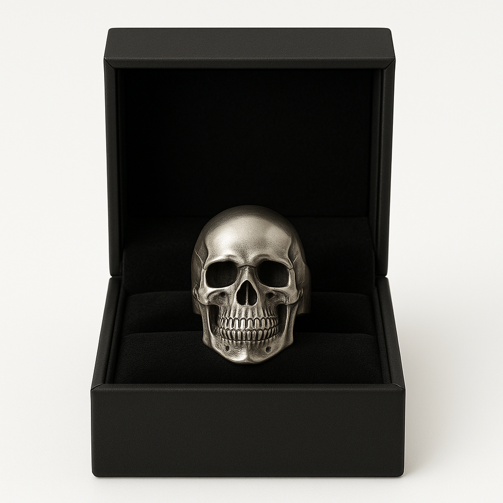 950 Silver Skull Ring