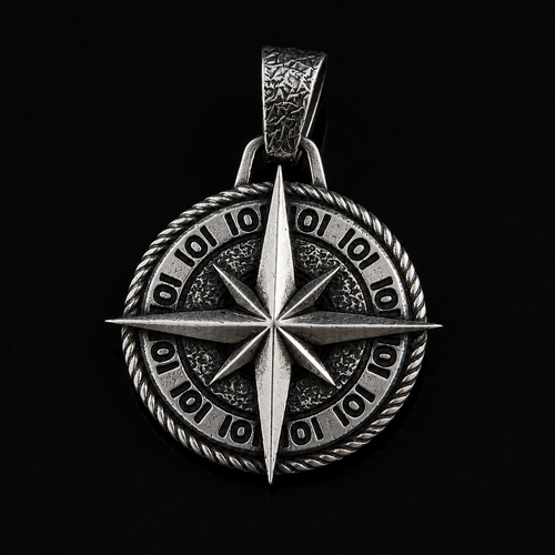North Star Pendant 950 Silver
