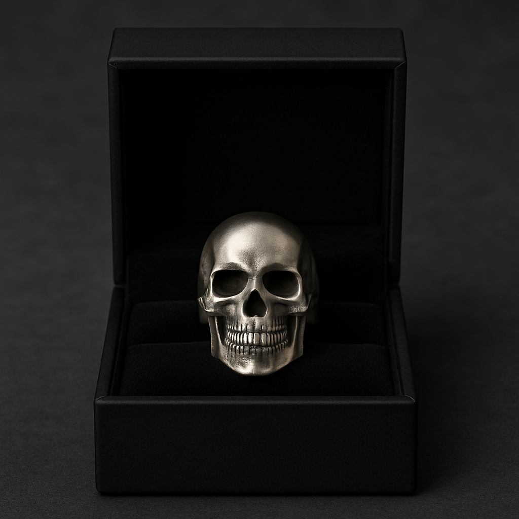 950 Silver Skull Ring