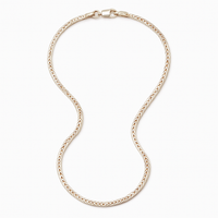 Thumbnail for Shiny Silver Herringbone Woven Silver Chain – Elegant Masculine Style