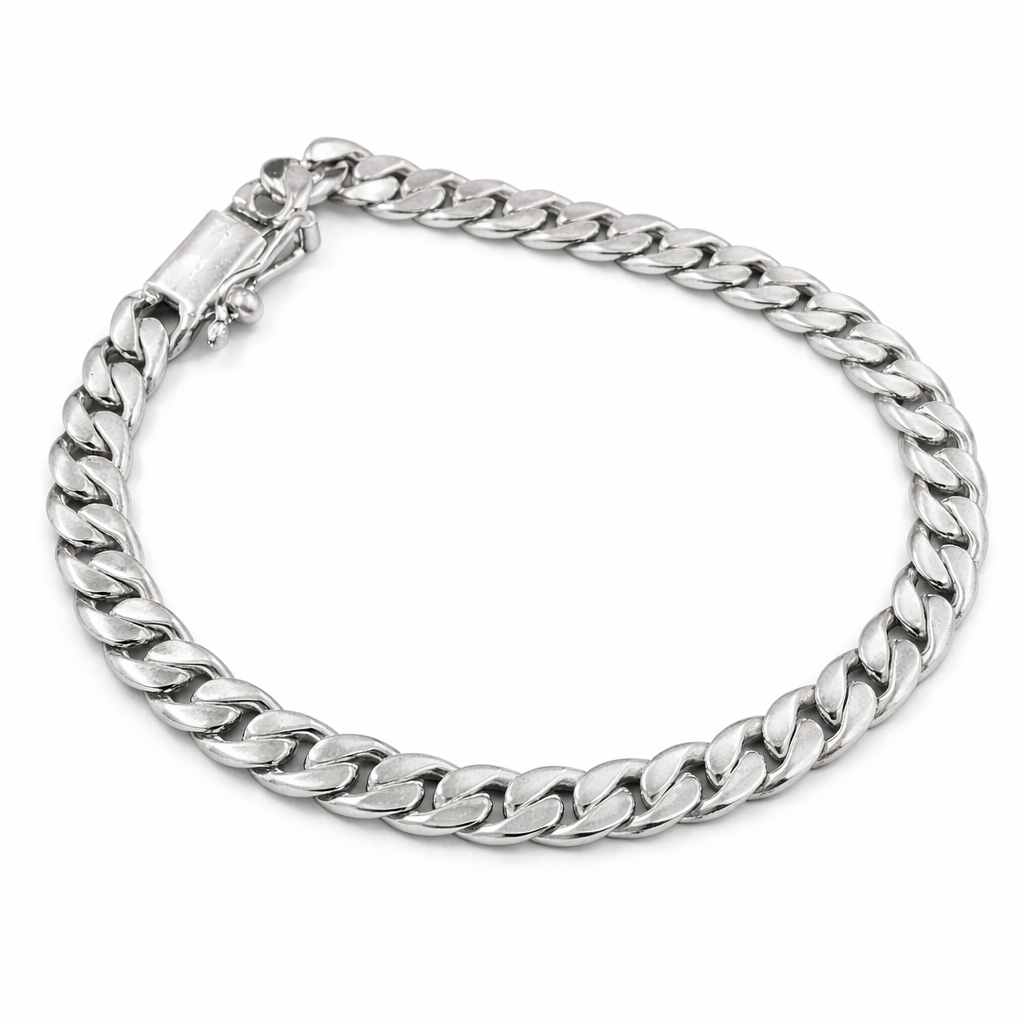 950 Silver Bracelet, Corvina Loin Model, 6mm