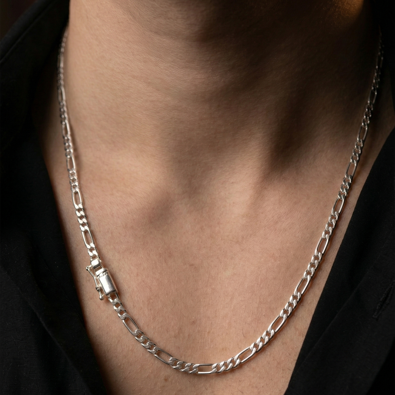 Fígaro 3 mm — Cadena Plata 950