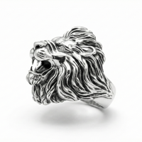 Thumbnail for Anillo León de Plata 950 – Predator