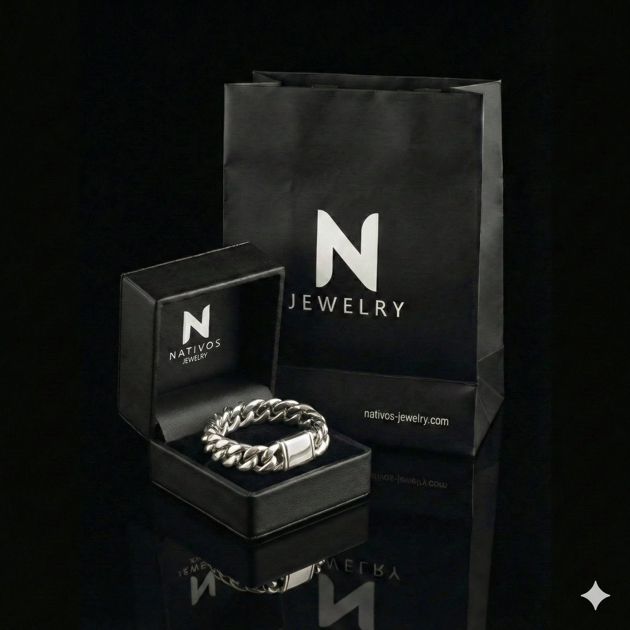 Miami Imperio 16mm — Silver Cuban Bracelet 999