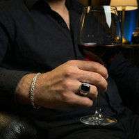 Thumbnail for Set Mónaco 3 mm + Anillo Ónix — Plata 950