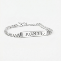 Thumbnail for Identity Bracelet 5mm — Silver ID Bracelet 950 (20cm)
