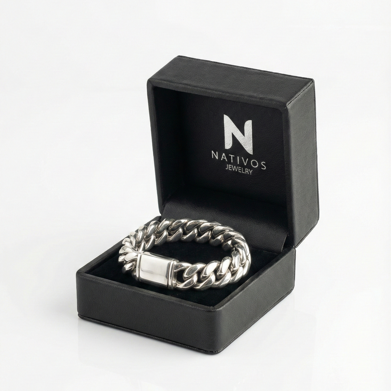 Miami Imperio 16mm — Silver Cuban Bracelet 999