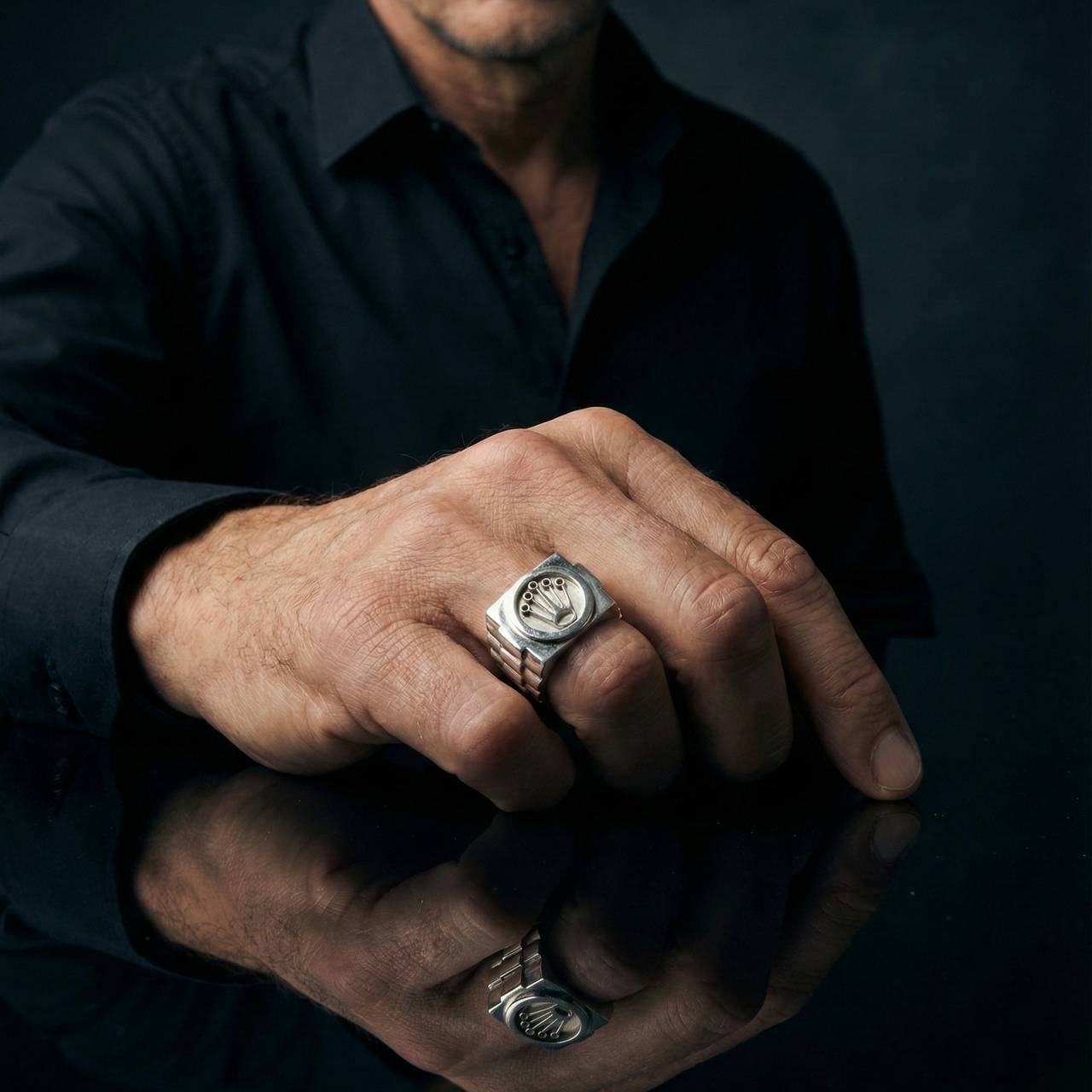 Clock’s — Anillo Plata 950