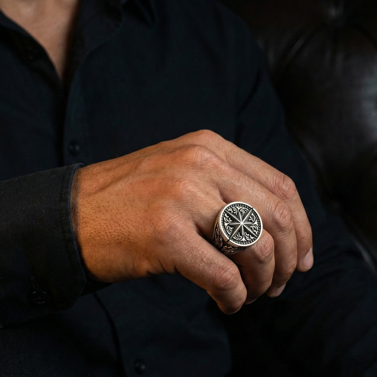 Estrella Polaris — Anillo Plata 950