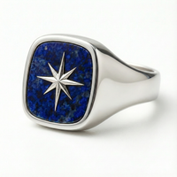 Thumbnail for Anillo Star Azurita - Plata 950