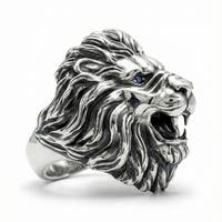 Thumbnail for Anillo León de Plata 950 – Predator