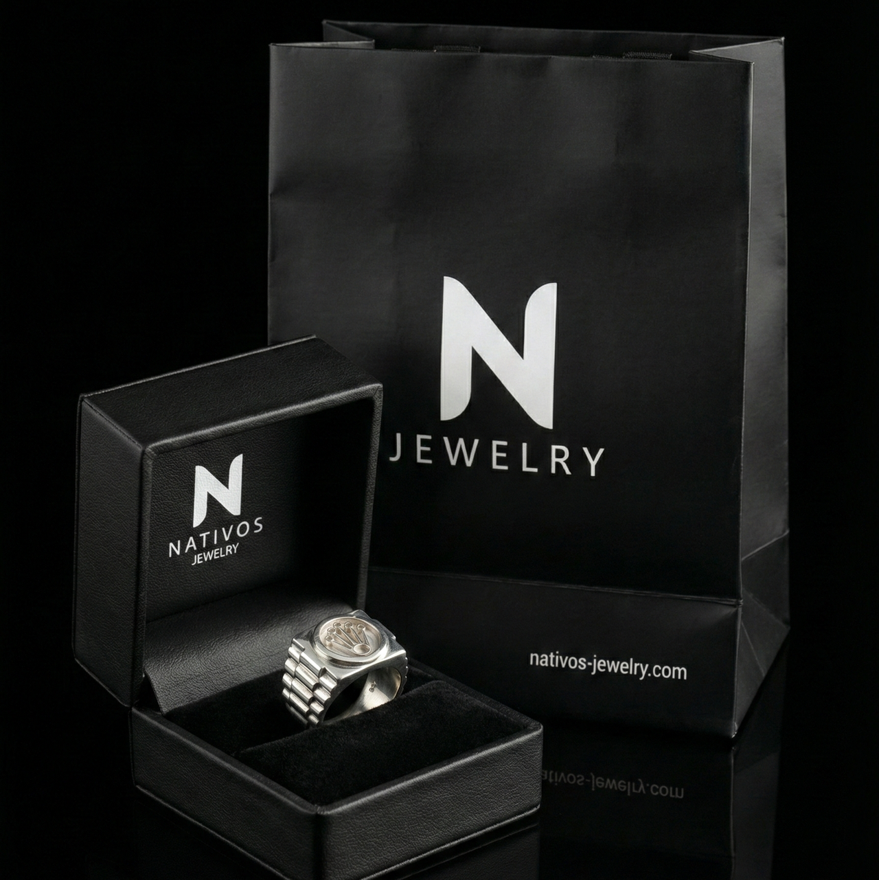 Clock’s — Anillo Plata 950