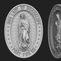 Thumbnail for Collar Virgen de Guadalupe de Plata 950 3cm