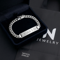 Thumbnail for Identity Bracelet 5mm — Silver ID Bracelet 950 (20cm)