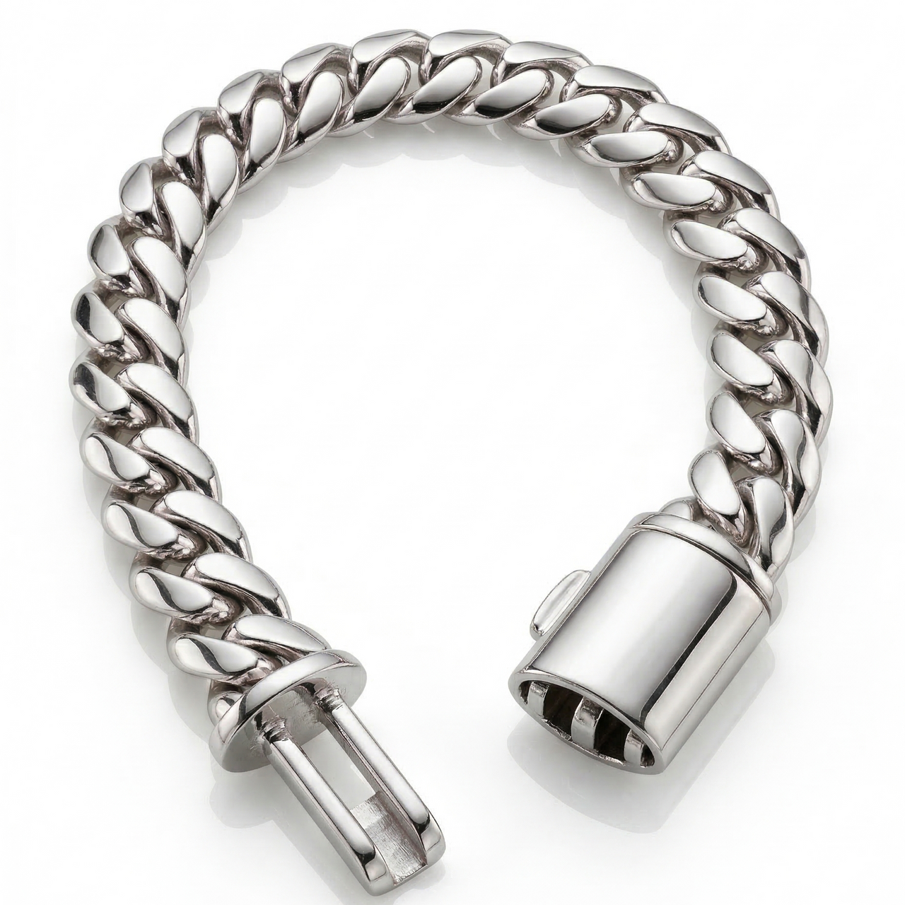 Cuban Dominio 12mm — Silver Cuban Bracelet 999 (22cm)