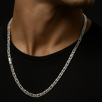 Thumbnail for 950 Sterling Silver Monaco Chain 3mm