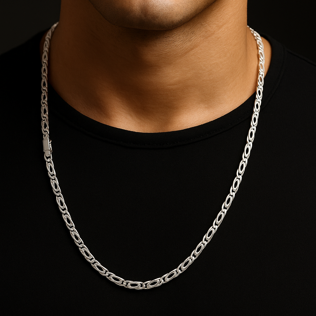 950 Sterling Silver Monaco Chain 3mm