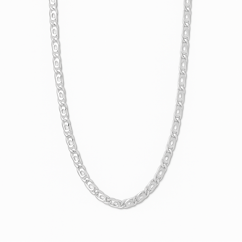 950 Sterling Silver Monaco Chain 4mm
