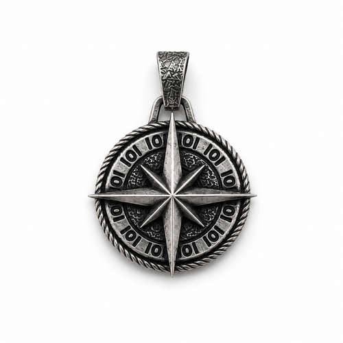 North Star Pendant 950 Silver
