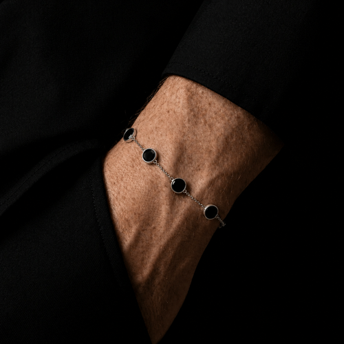 Onyx Balance — Onyx & Silver Bracelet 950