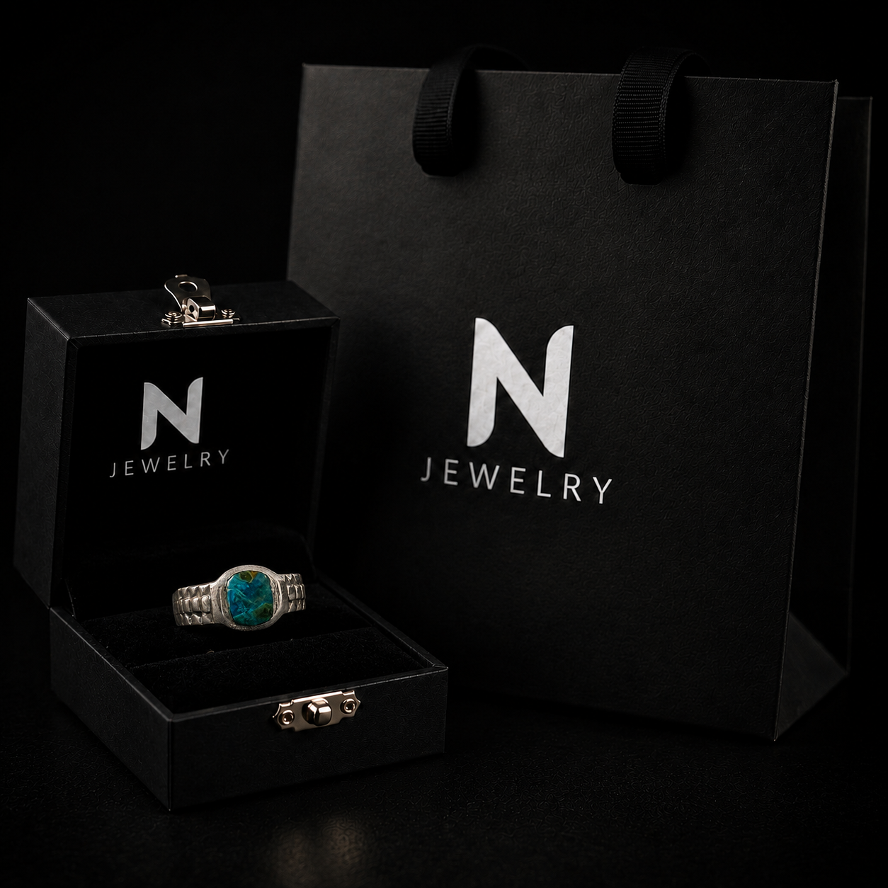 KRONOS Discipline — Turquoise Ring Silver 950 