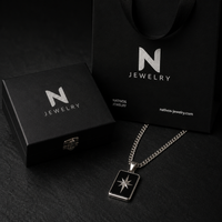 Thumbnail for North Star Necklace - 950 Silver & Black Onyx