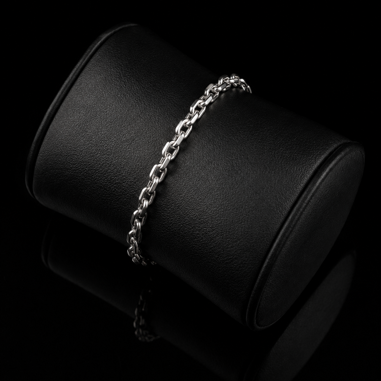 Set Forcet — 950 Silver Chain and Bracelet - 4MM