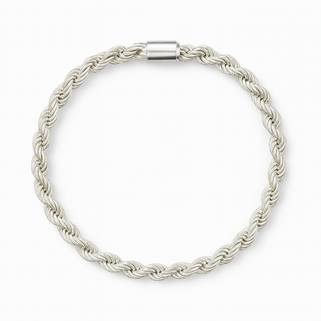Pulsera Rope Clásica en Plata 950
