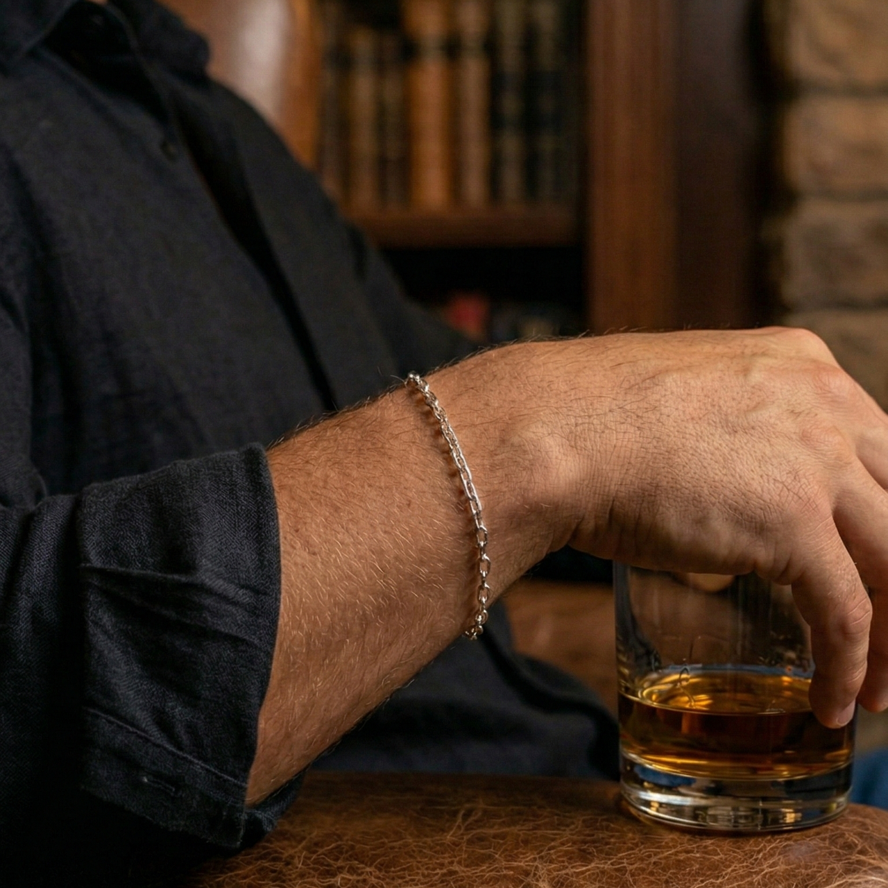 Line Box Essence — Silver Box Bracelet 950