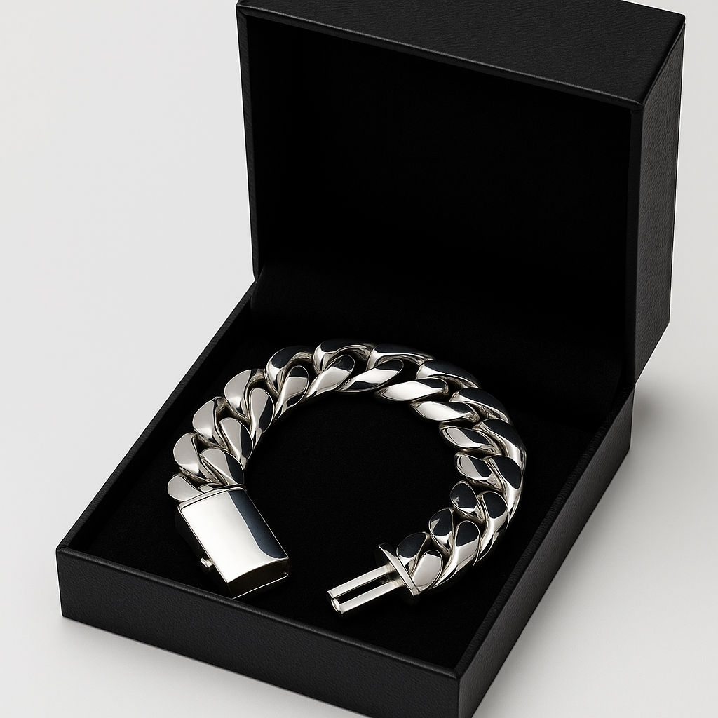 Cuban Link Bracelet 15mm - 950 Silver