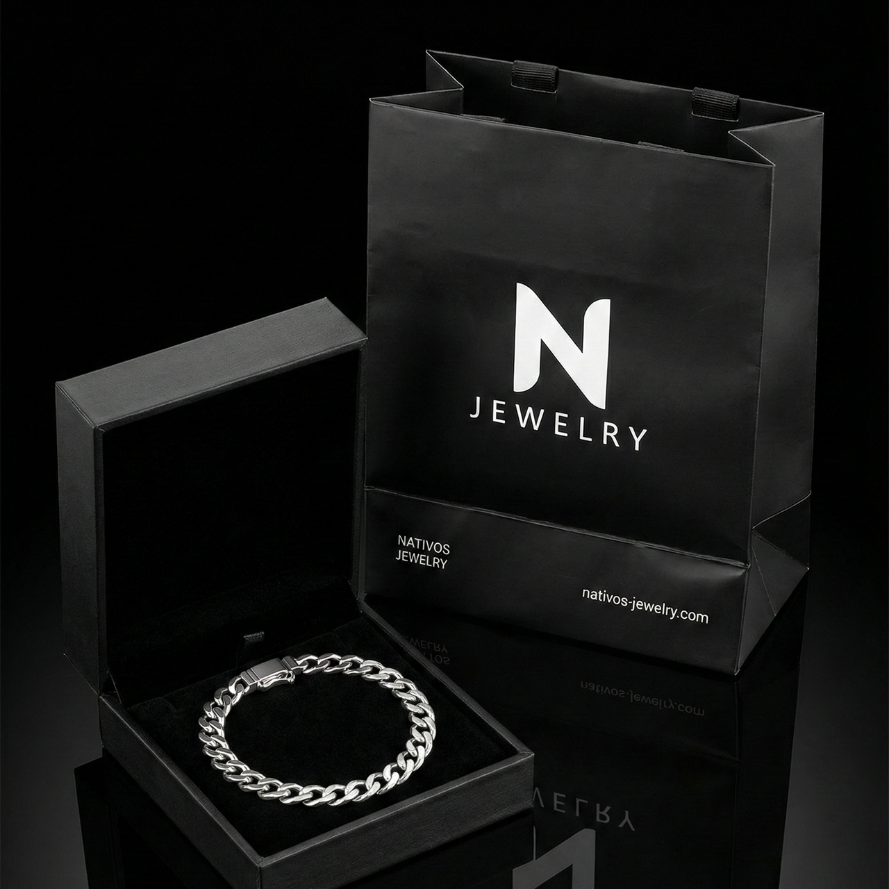 Hexagonal Precisión 6mm — Silver Bracelet 950