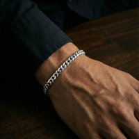 Thumbnail for 950 Silver Bracelet, Corvina Loin Model, 6mm