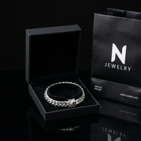 Thumbnail for Cuban Prestige Ruby 10mm — Silver Cuban Bracelet 999 (21cm) 