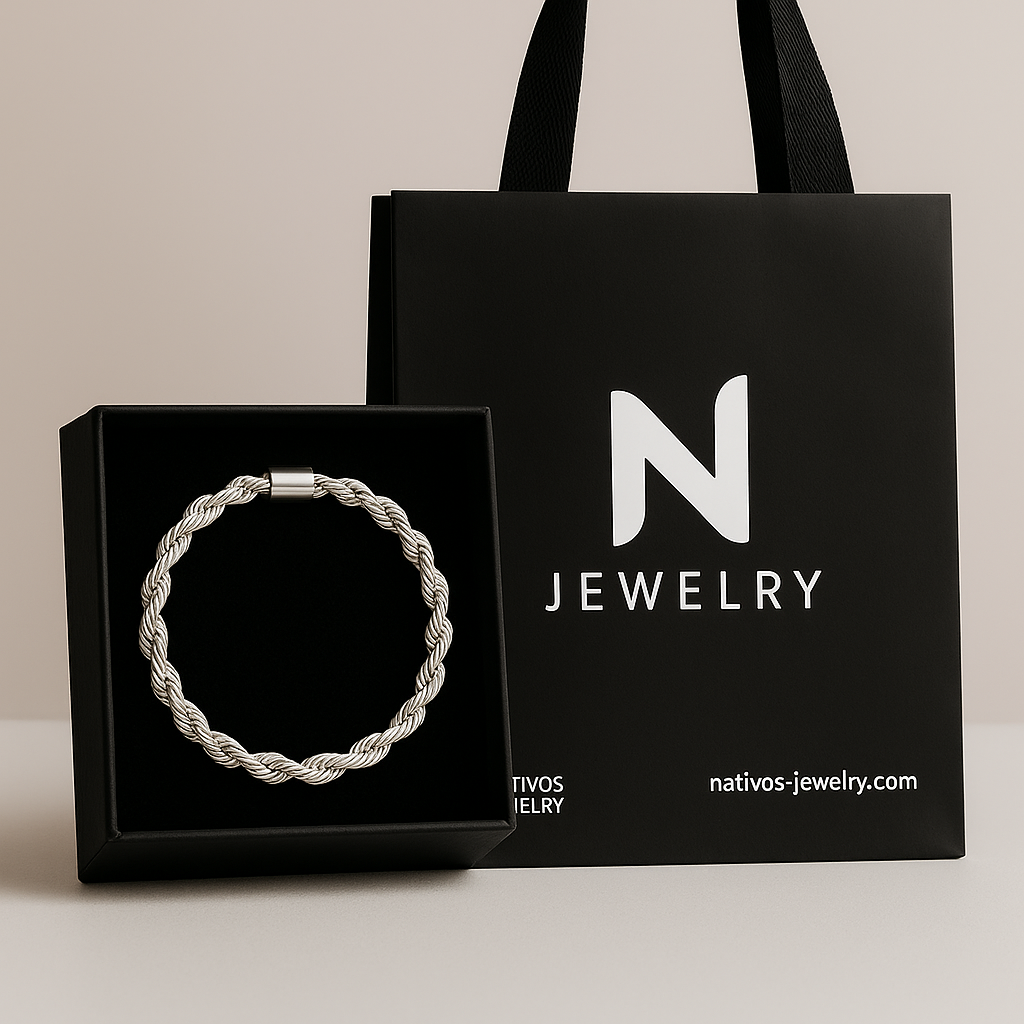 Pulsera Rope Clásica en Plata 950